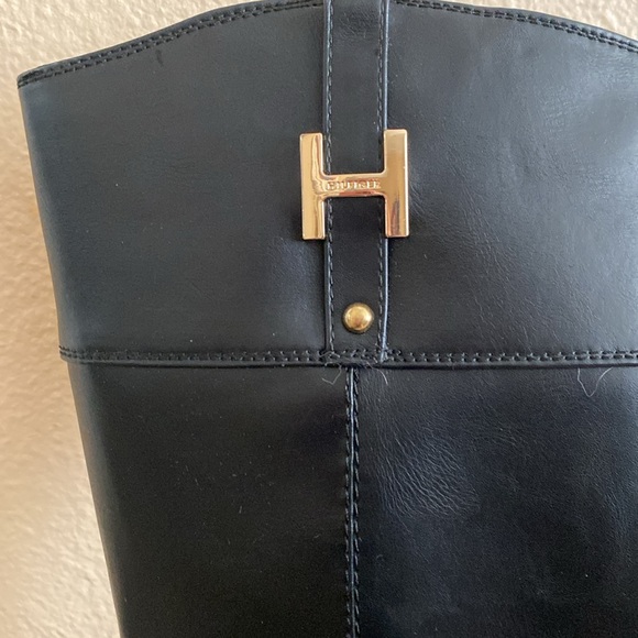 Tommy Hilfiger Black Boots Size 8 - Picture 3 of 5